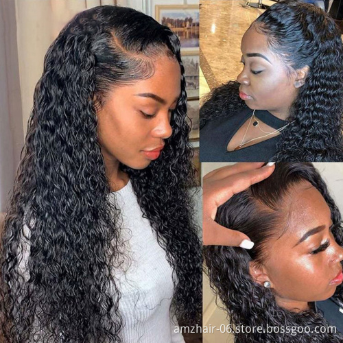 Yeswigs Afro Kinky Curly Raw Peruvian Virgin Human Hair Wig Hd Full Lace Front Wigs Pre Plucked With Baby Hair For Black Women